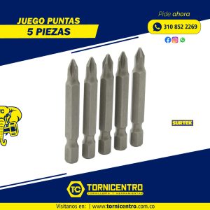 JUEGO PUNTAS ESTRIA - SURTEK