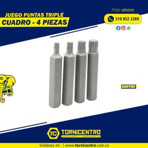 JUEGO PUNTAS TRIPLE CUADRO